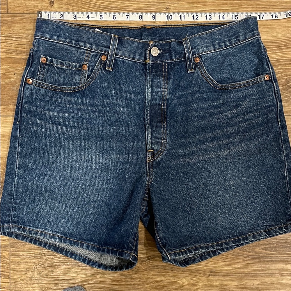 Levi's Dark Blue Jean Shorts